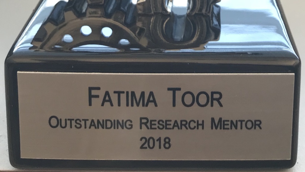 Outstanding Research Mentor award