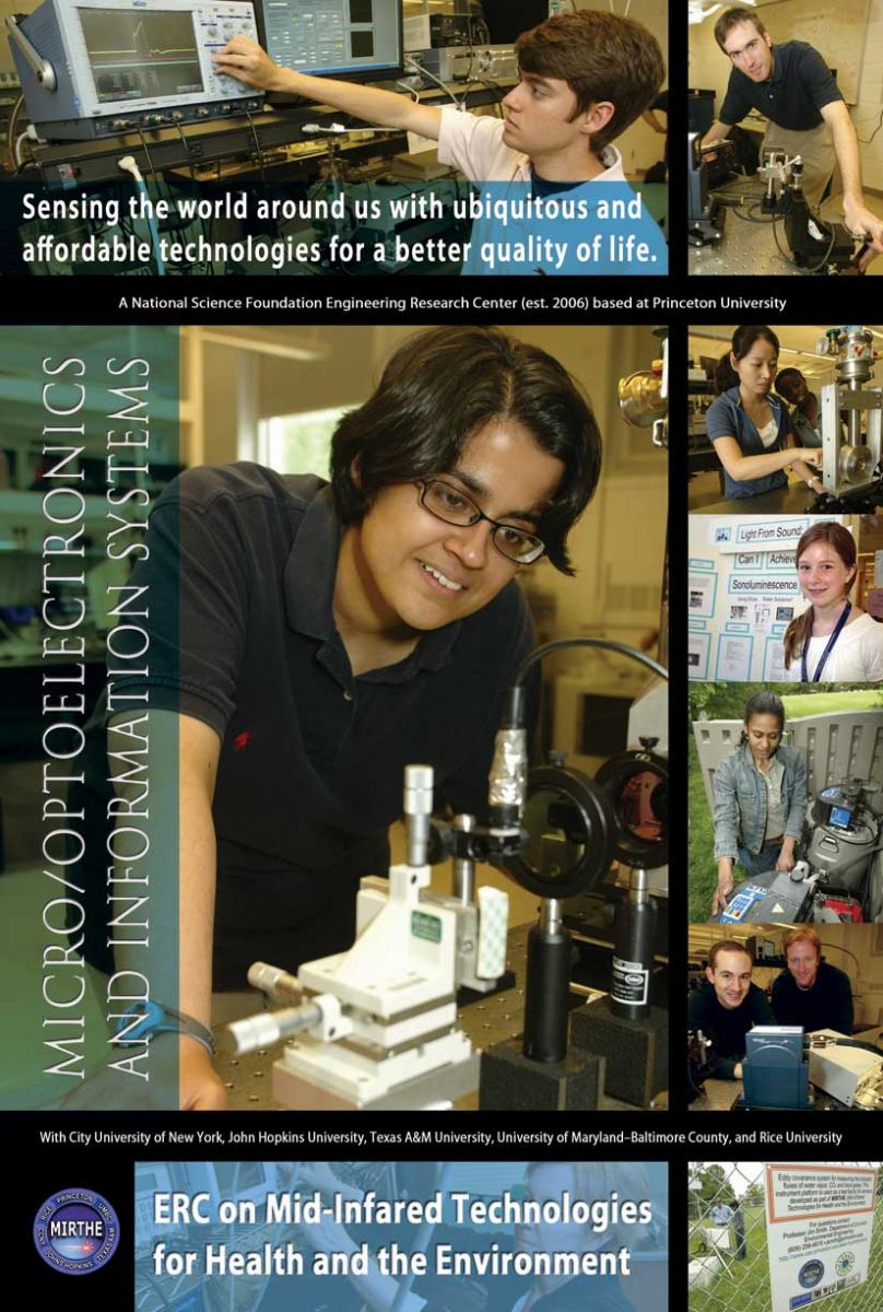 A poster showing Fatima Toor in the lab at MIRTH