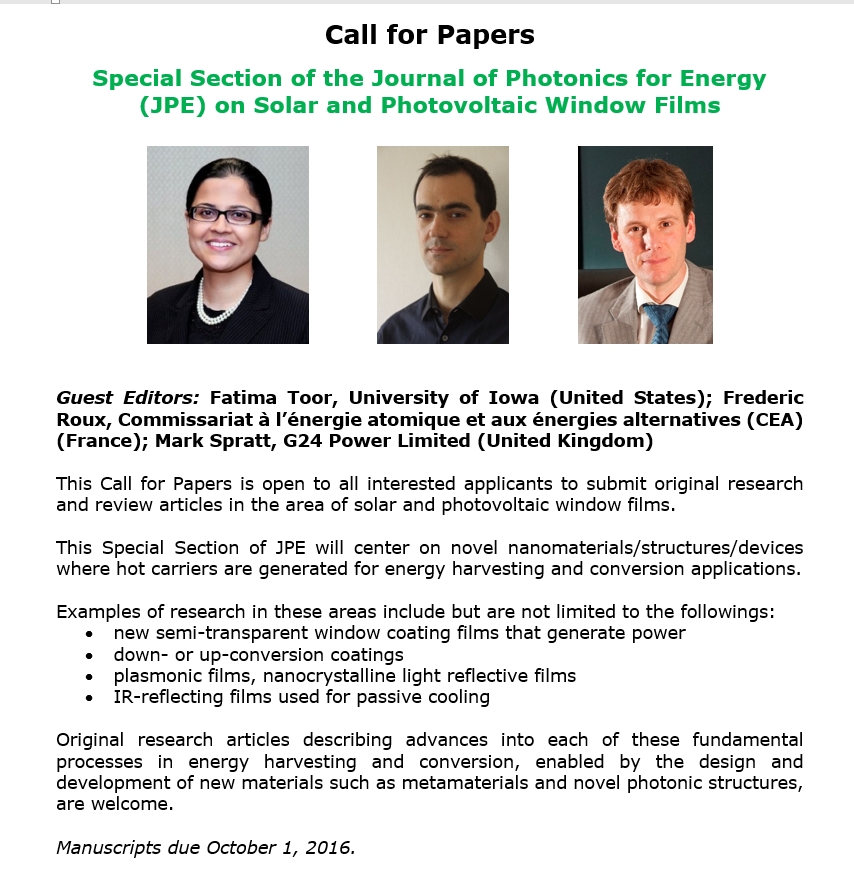 Photo of call for papers