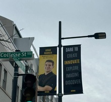 A banner showing a photo of Adam Ramker